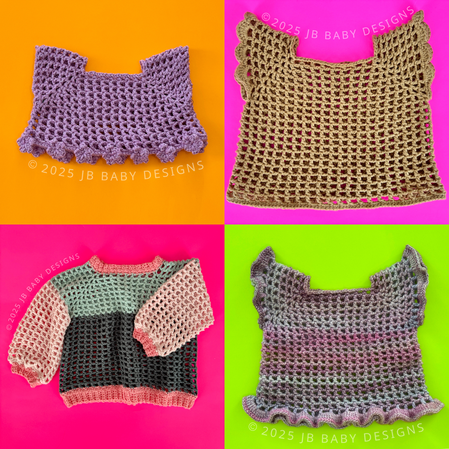 Mini Zephyr Sweater CROCHET PATTERN + DAISY VIDEO TUTORIAL