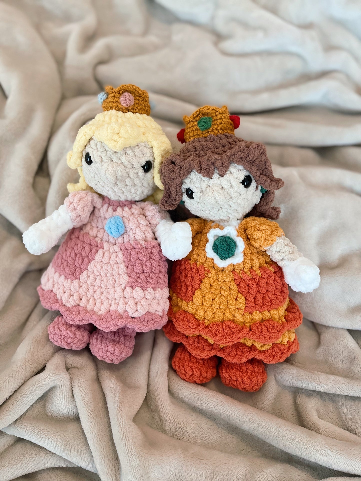 Peachy + Flower Princess CROCHET PATTERN BUNDLE (2 Patterns Included)