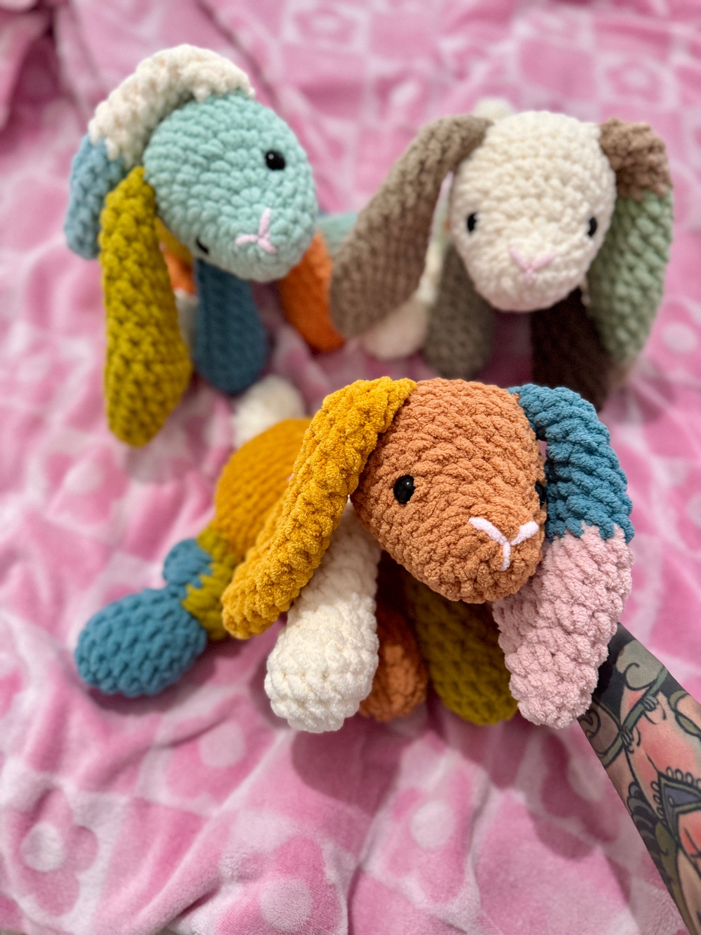 Bunnie Rabbit Knotted Plushies