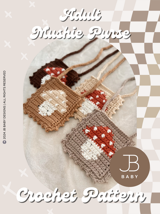 Adult Mushie Purse CROCHET PATTERN