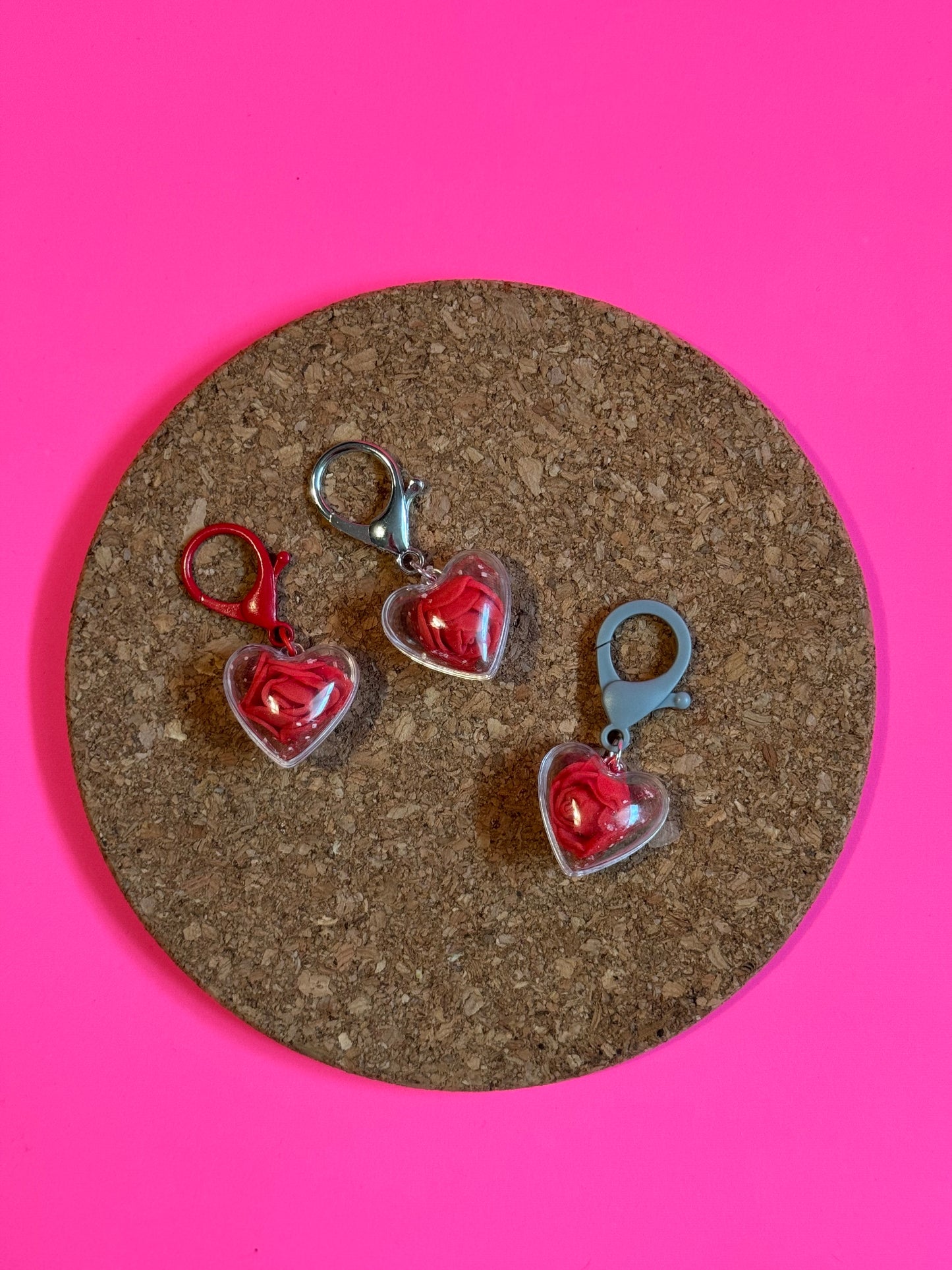 XL “Glass” Rose Stitch Markers