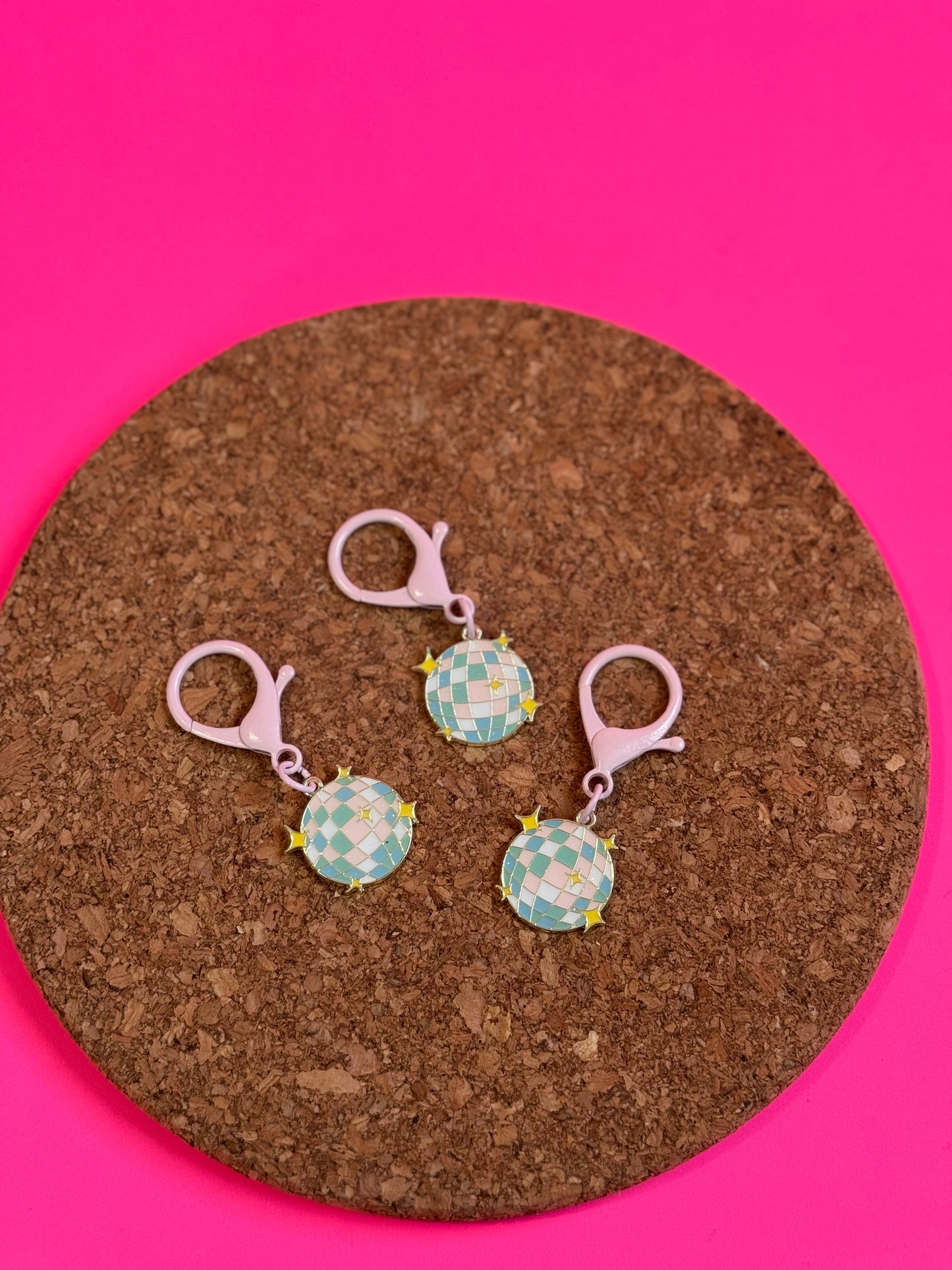 *METAL* XL Pastel Disco Stitch Markers