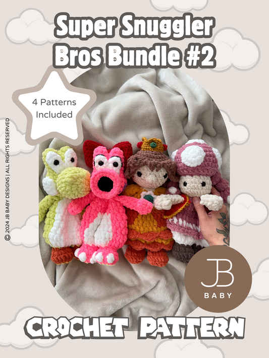 Super Snuggler Bros CROCHET PATTERN BUNDLE #2 (4 Patterns Included)