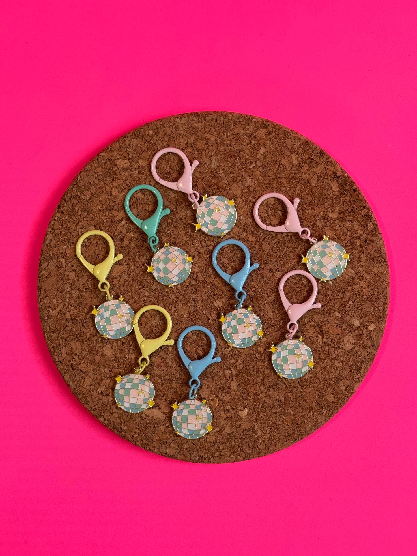 *METAL* XL Pastel Disco Stitch Markers