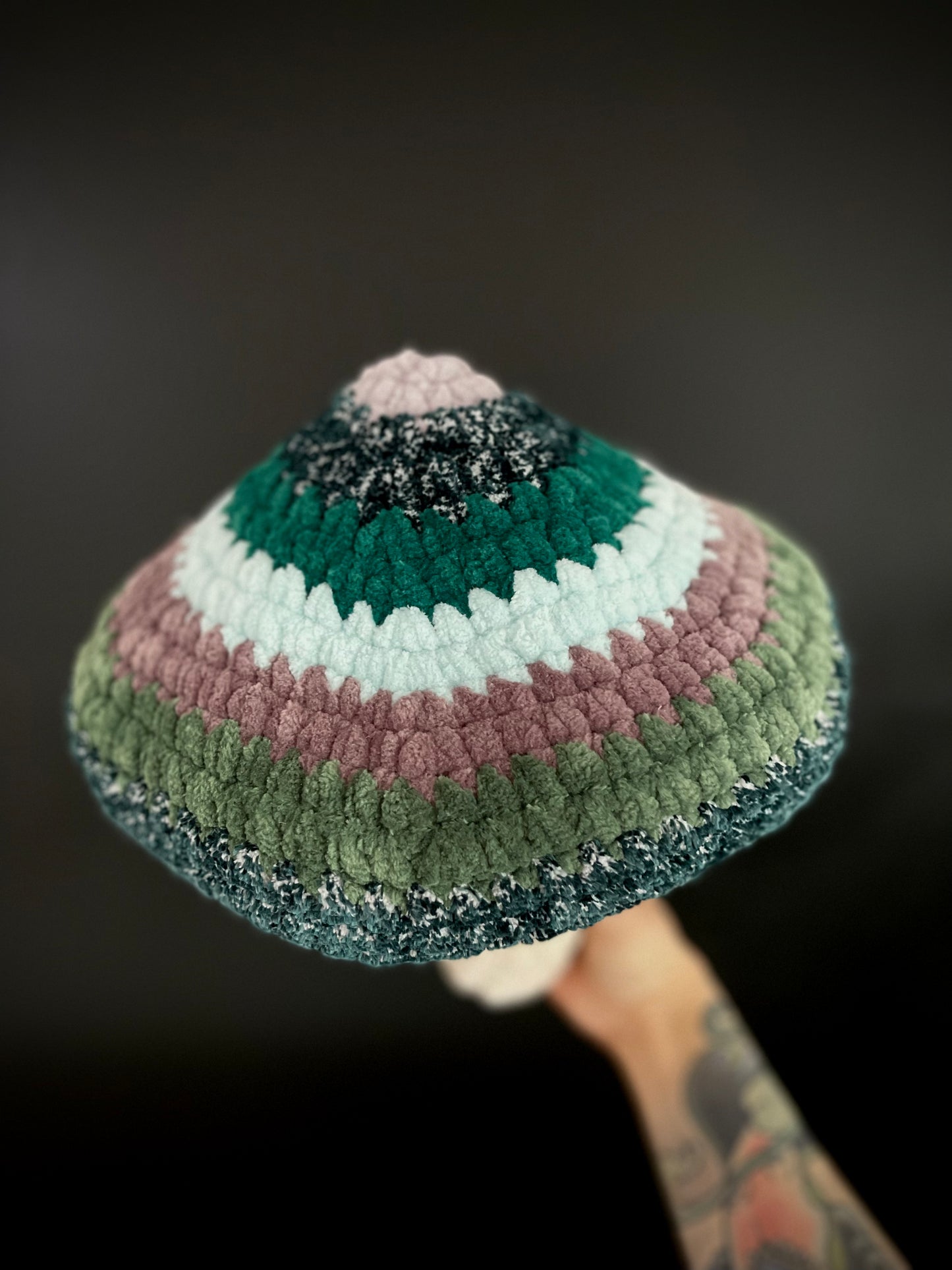 Wonderland Mushroom - Green-ish & Pearl